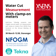 Kjell-Rune Toftevåg presents new insights on water cut measurement with clamp-on meters at NFOGM 2023 annual meeting.