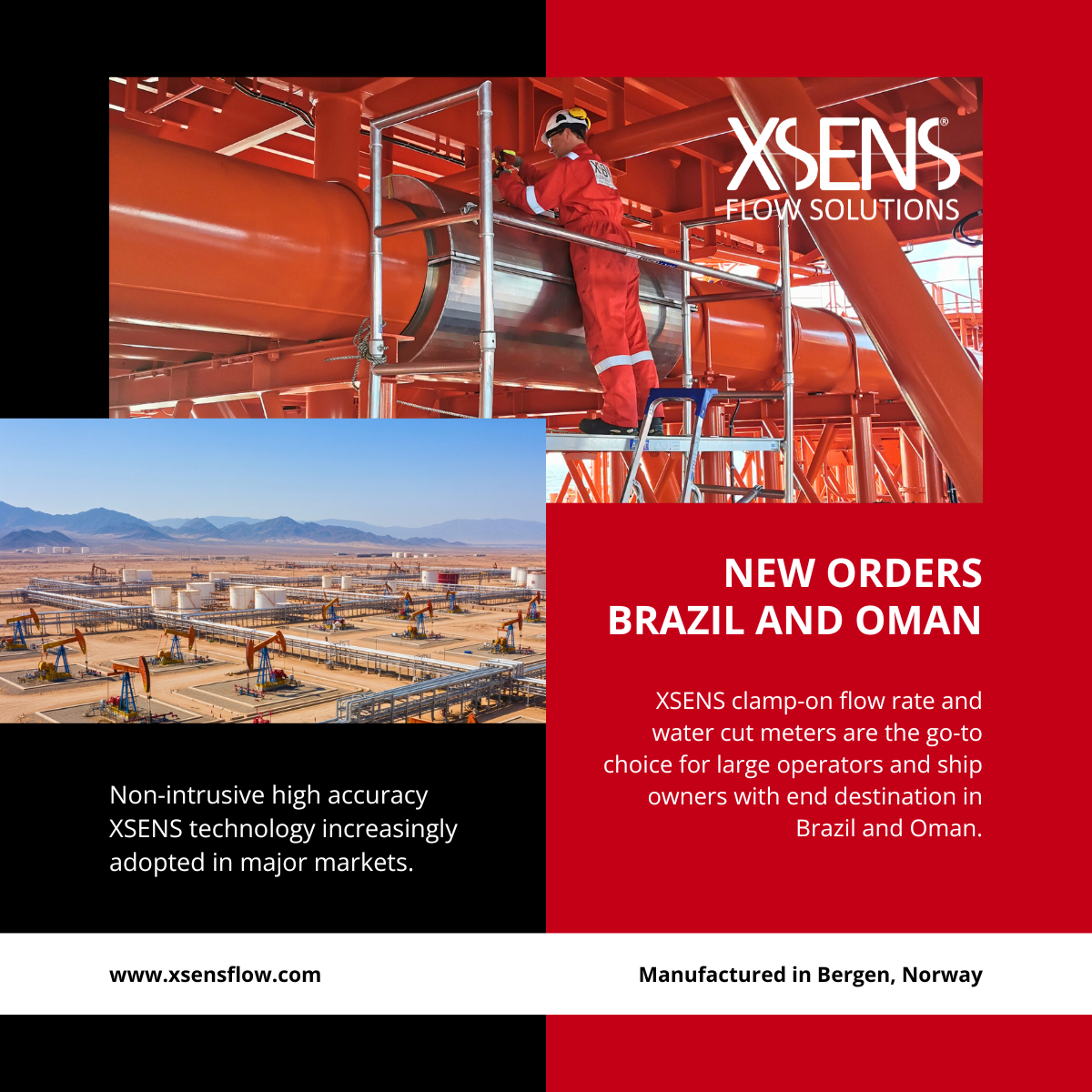 XSENS new orders Brazil and Oman